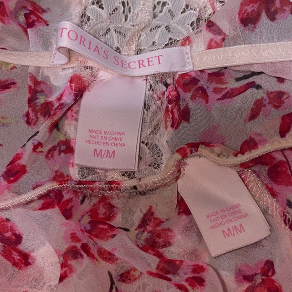 Floral Mesh Two Piece Sleepwear - Picture 5 of 6